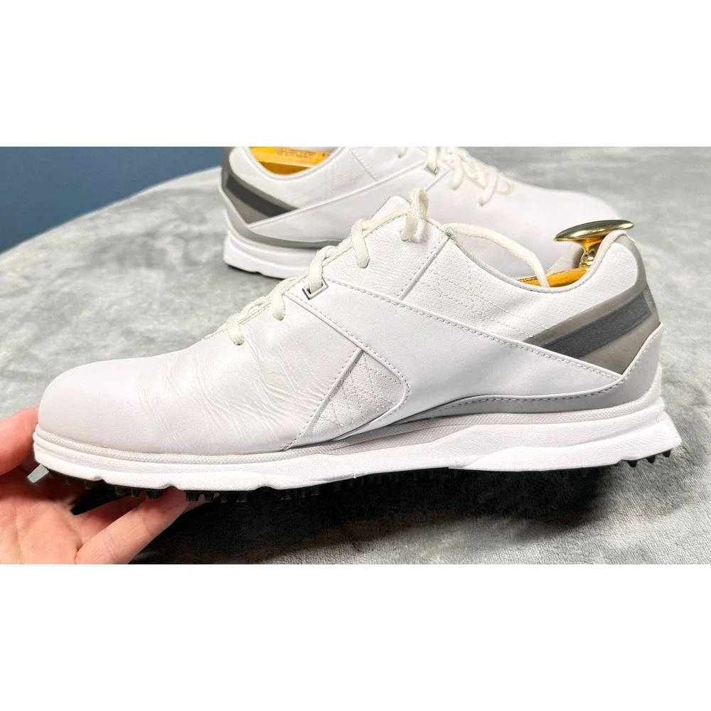 FootJoy Pro SL Golf Shoes Mens 10.5 W White Spikeless Leather Waterproof